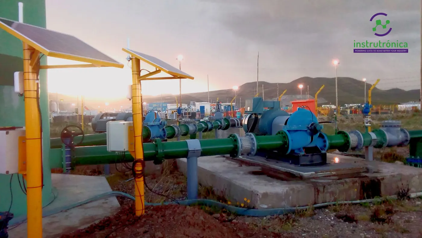Estación de bombeo con telemetría de Instrutrónica y paneles solares